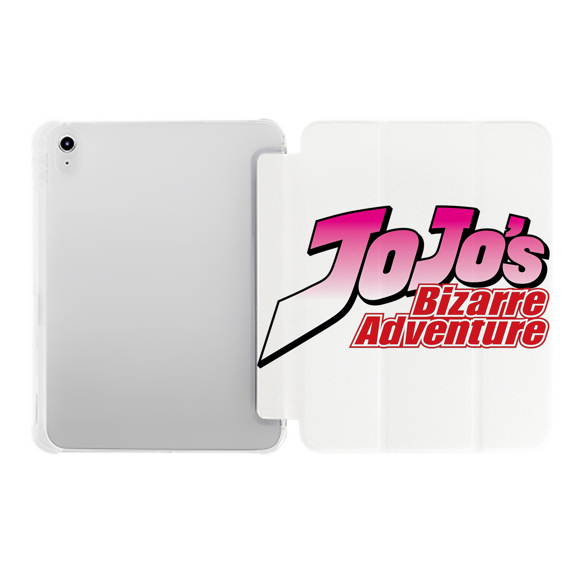 （画像用） ジョジョの奇妙な冒険 JoJo's Bizarre Adventure IPad ケース ペン収納付き 三つ折りスタンド PUレザー×シリコン 対応機種9.5/10.5/10.9インチ